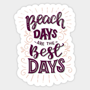 Beach Day Sticker